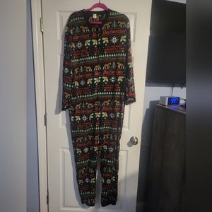 Budweiser Christmas onesie